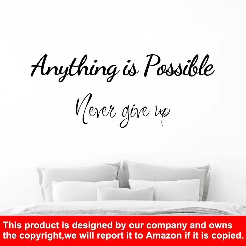 Stylish Glitter Bubble Motivational Wall Decals - 4 Sheets for DIY Decoration